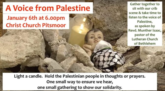 A Voice from Palestine, 6th Jan @ 6pm